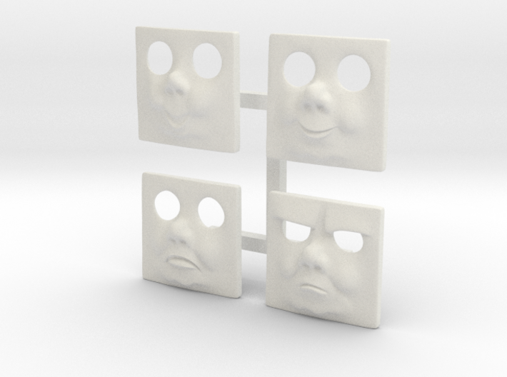 Old Teapot HO Faces #1 3d printed