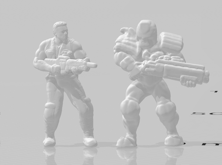 Judge Dredd 15mm miniature model set scifi hero 3d printed 