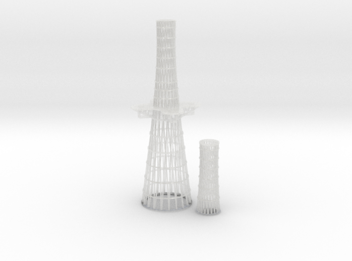 1/350 Tennessee and Colorado class Cage Masts 3d printed