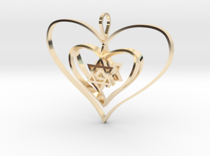 Alba's Heart A-Double-Domed 3d printed