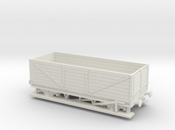 HO/OO LWB Long 7-plank wagon v2 Chain 3d printed