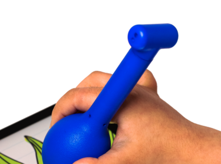Smooth Bulb Pen Grip - medium without buttons 3d printed 