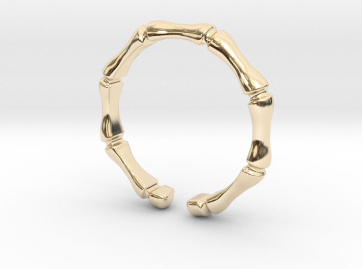 Bamboo ring - Thin model 3d printed