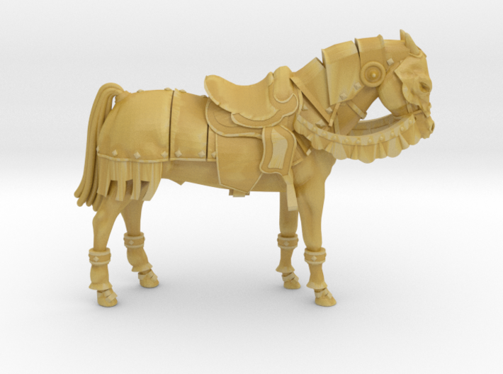 Armored Horse 3d printed
