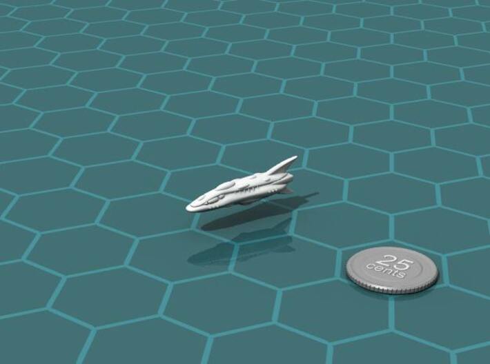 Alyeska Cruiser 3d printed Render of the model , with a virtual quarter for scale.