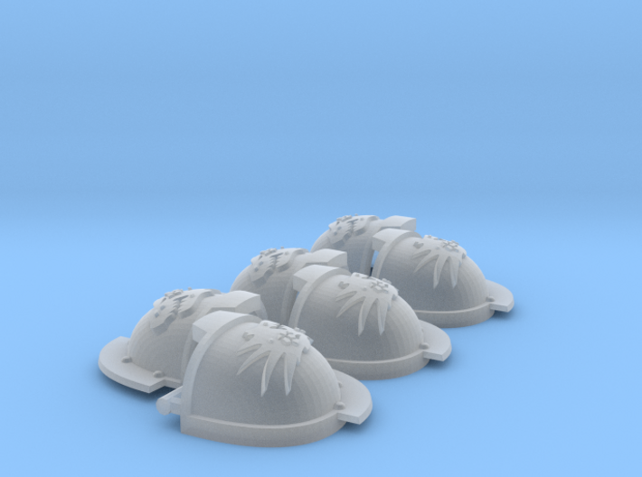 Grievous ptrn Shoulder Pads: Fire Lizards (left) 3d printed 