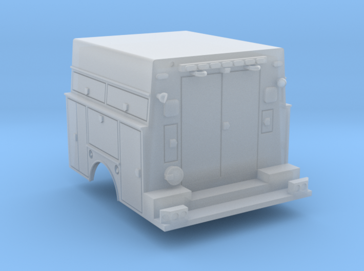 Utility Bed Tool Box Truck 1-87 HO Scale RPS Parts 3d printed