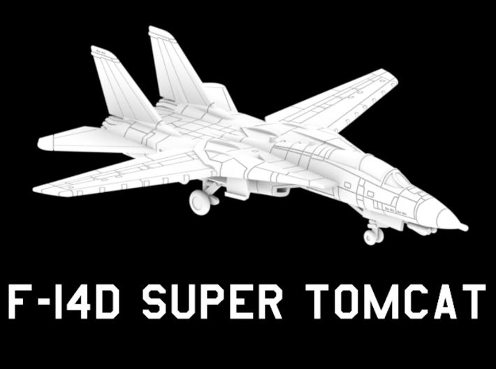F-14D Super Tomcat (Clean, Wings Out) 3d printed