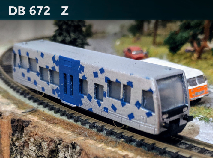 DB 672 Z [body] 3d printed Finished Z scale model made by neumann_1973
