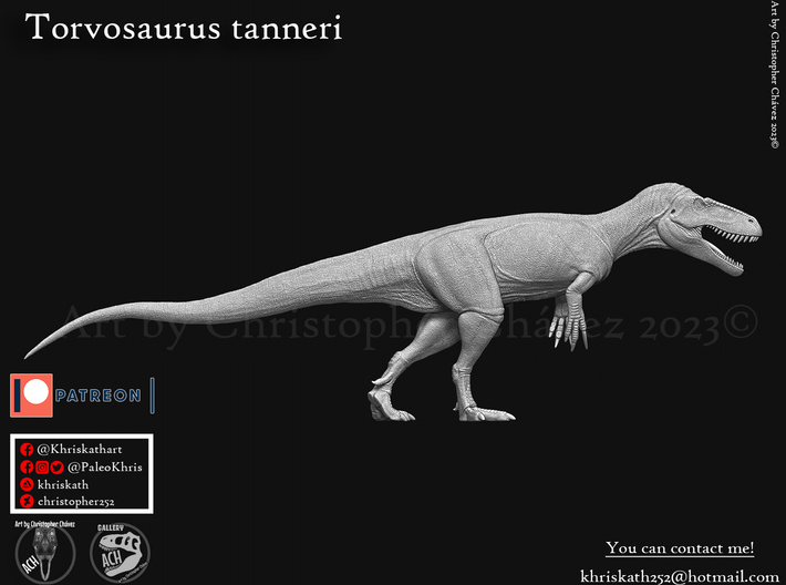 Torvosaurus_old version 3d printed 