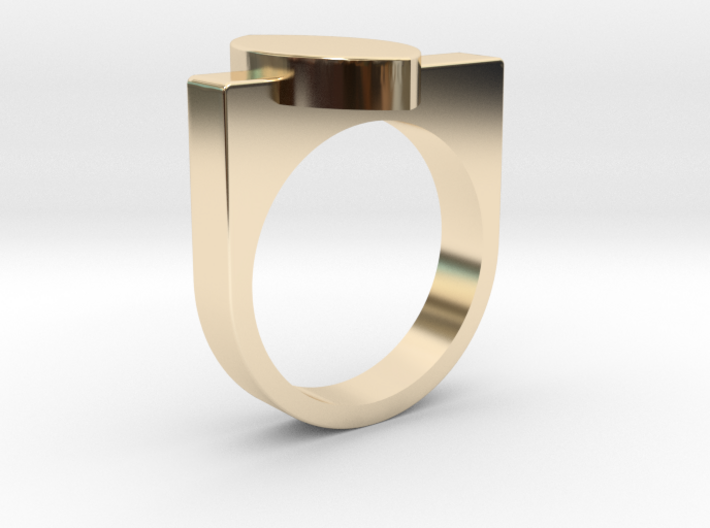 Mandorla Ring - Size 7 ONLY 3d printed
