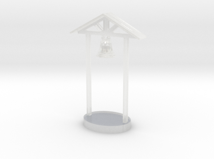 HO Scale School Bell 3d printed