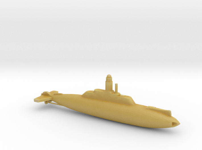 1/350 Scale USS Plunger-class submarine 3d printed