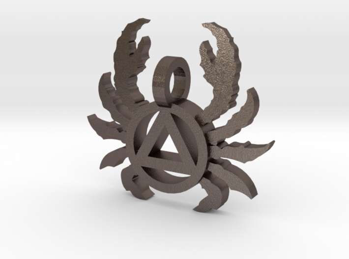 MD AA maryland crab necklace 3d printed