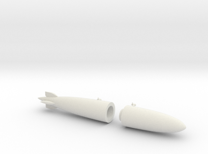 1/700 Scale USS Los Angeles Airship Two Parts 3d printed