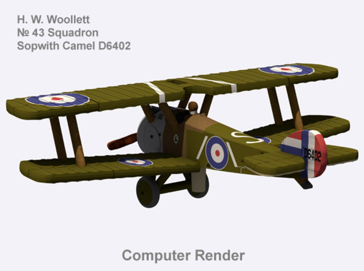 Henry Woollett Sopwith Camel (full color) 3d printed 