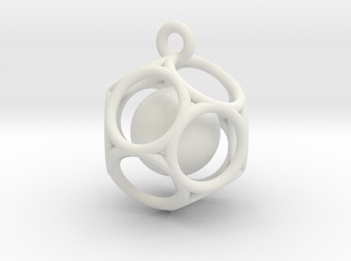 Dod Pendant with ball 3d printed 