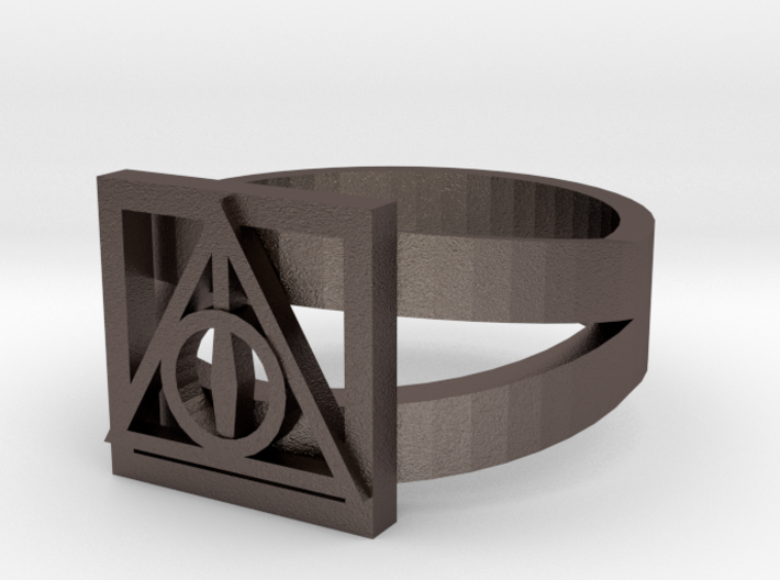 Deathly Hallows Ring Size 6 3d printed 