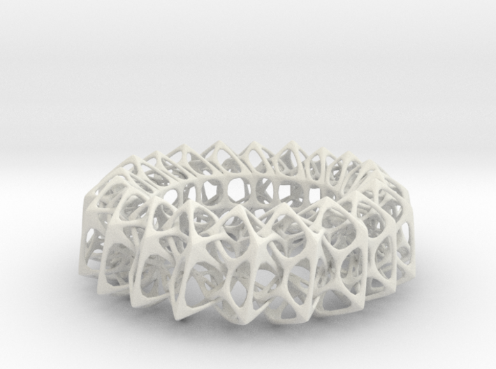 Wormwheel bracelet 3d printed 