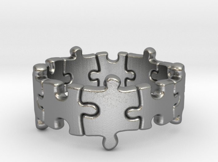 Puzzle Ring 01 size 8 3d printed 