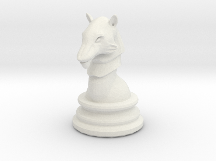 Wolf Chess Pawn - large 3d printed 