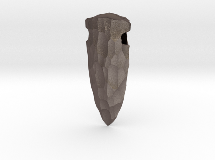 spear tip stone age pendant 3d printed 