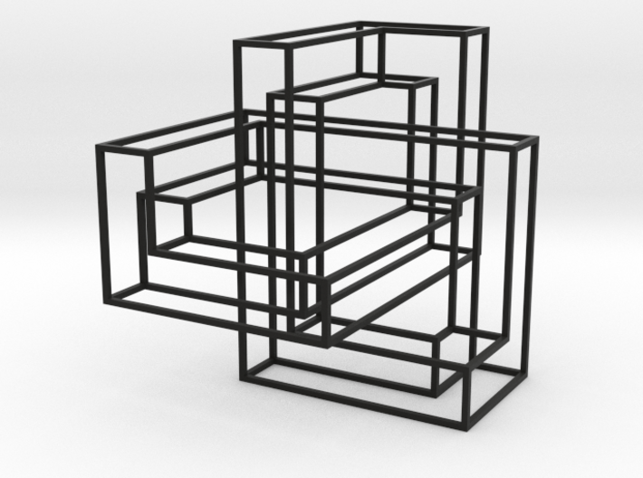 Cubic Trefoil Knot Frame 3d printed 