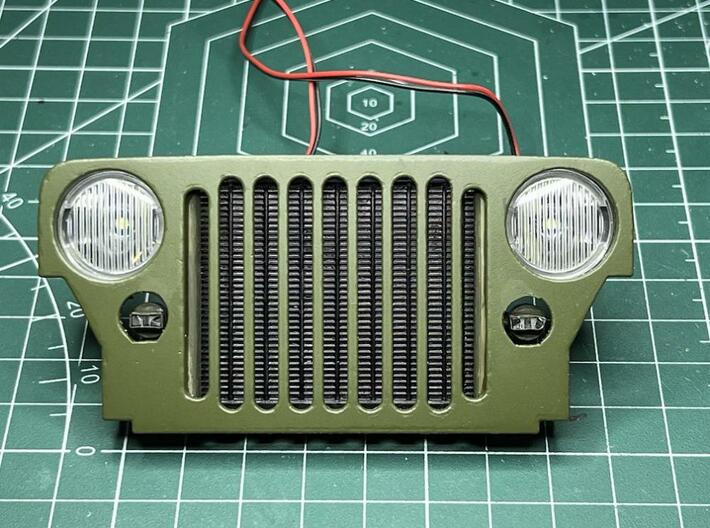 Wild Willy Grill, without radiator with 18mm holes 3d printed in the picture the stock radiator is used 