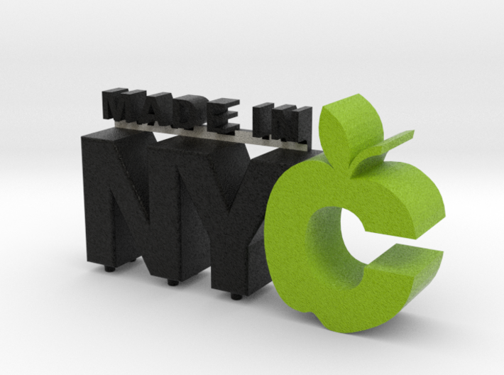 Made in NYC Logo 3d printed 