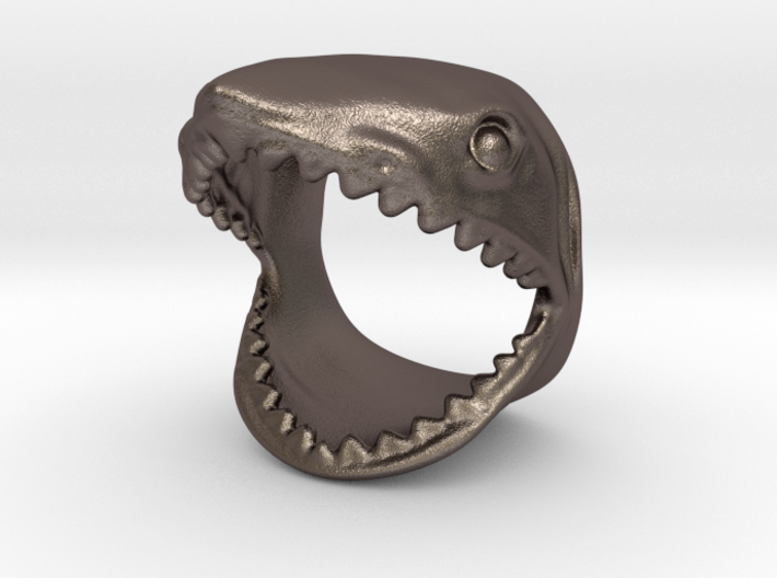 shark ring size 10 3d printed 