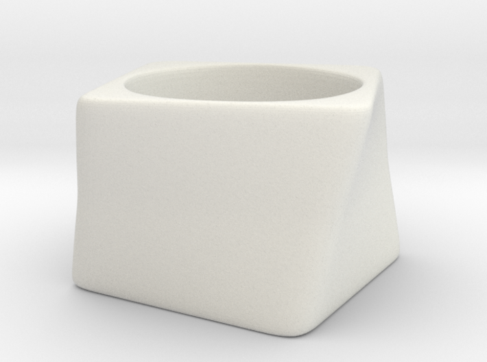 Twisted Cube - Ring - size54 - diam17,2mm 3d printed 