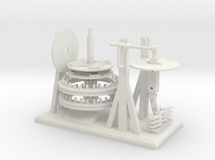 Leonardo da Vinci's Reciprocating Motion Machine 3d printed 