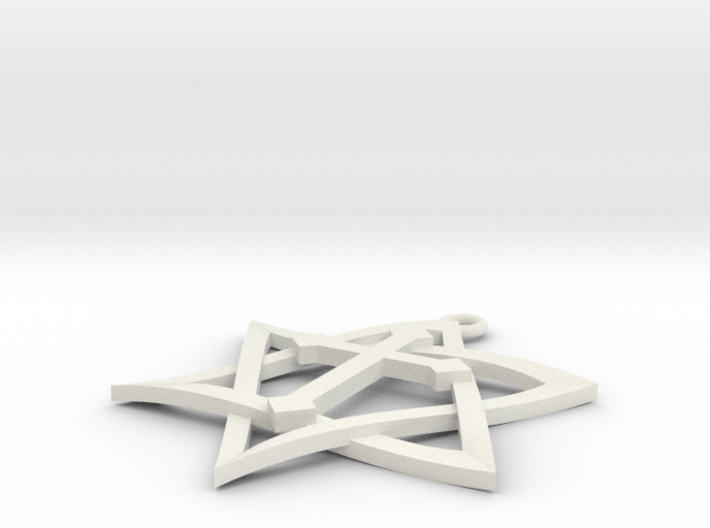 Star Of David With Cross 3D Weave 3d printed 