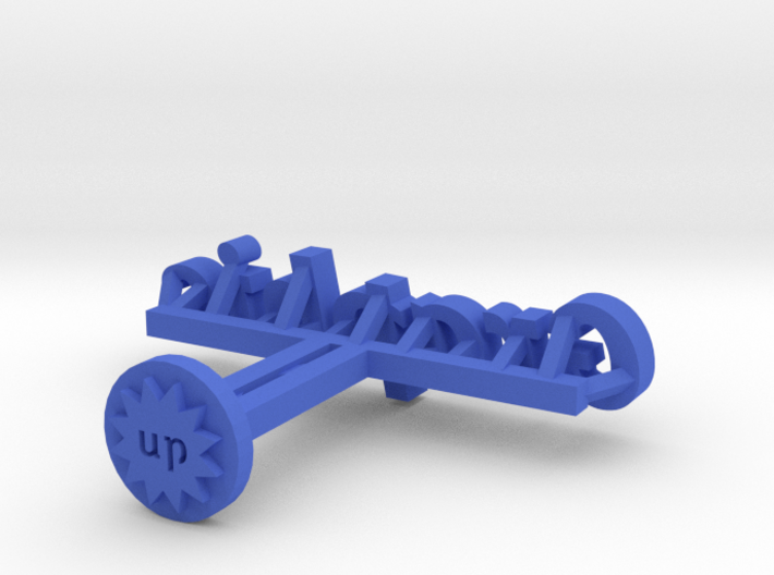 Graphic Typelink 3d printed 