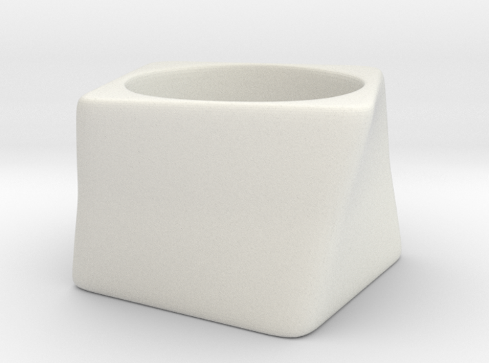 Twisted Cube - Ring - diam19 mm 3d printed 