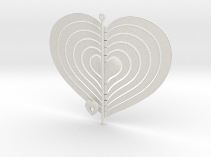 Heart Swap Spinner Flat - 15cm 3d printed 