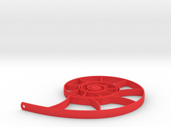 Nautilus Pendant-Earring 3d printed 