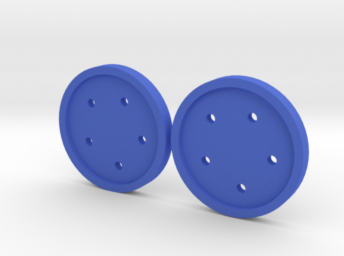 1" five-holed buttons (two) 3d printed 