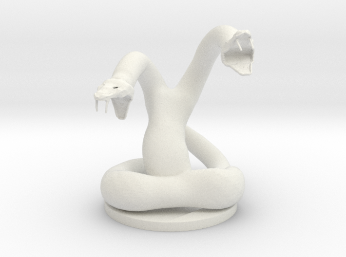 Two Headed Snake Miniature 3d printed 