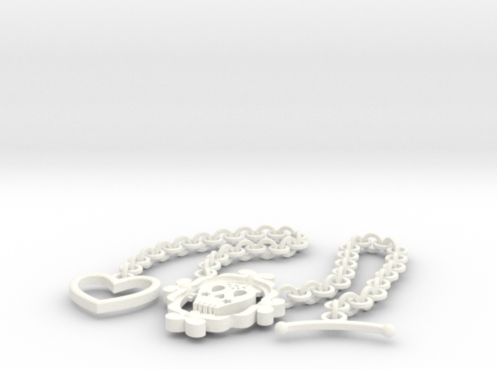 Sugar Skull Necklace 3d printed 