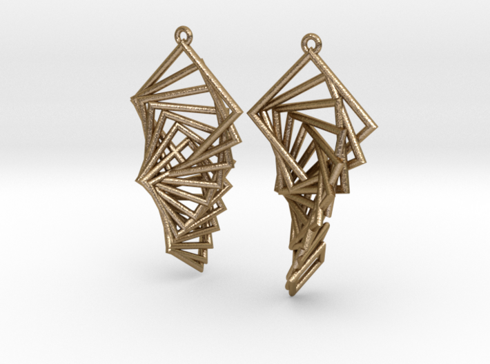 Arithmetic Earrings (Rhombus) 3d printed 