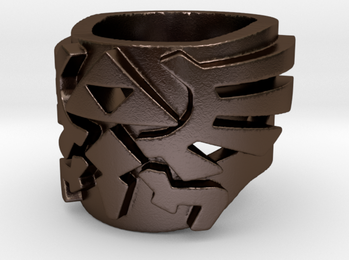 Size 7 closed Zelda ring 3d printed 
