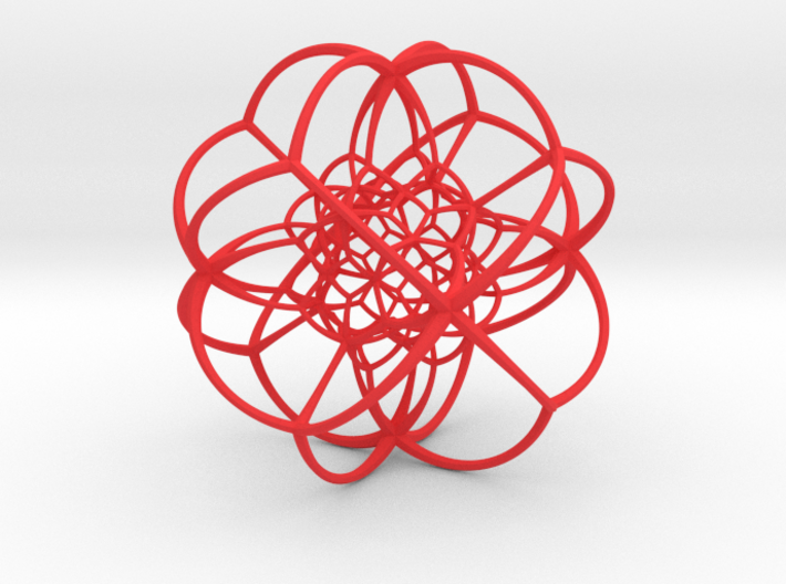 Inverted Rhombic Dodecahedral Lattice 3d printed 