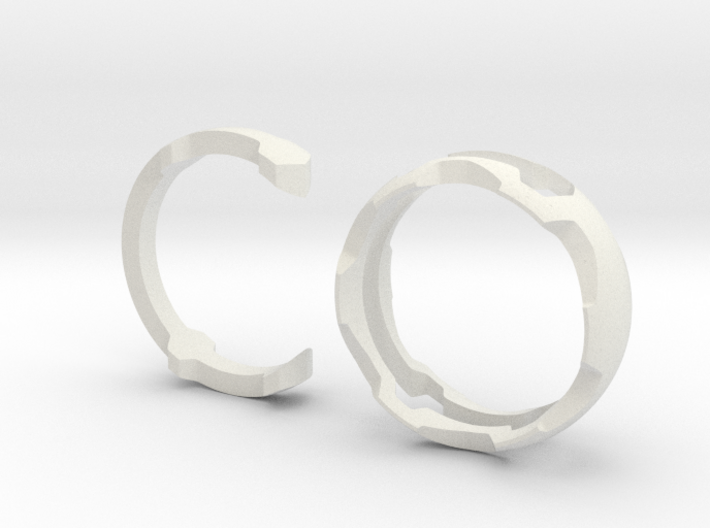 TWISTER puzzle ring 3d printed 