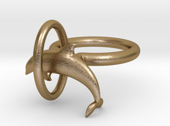 Dolplin Ring (US Size7) 3d printed 