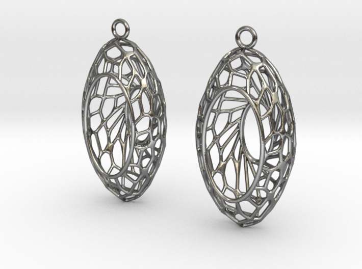 Cairo Basket Earrings 3d printed 