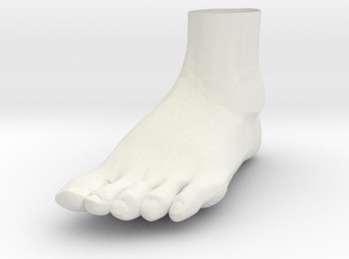 Life Size Foot - 8.7"- Hollow 3d printed 