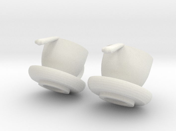 Cup O' Joe Earrings 3d printed 