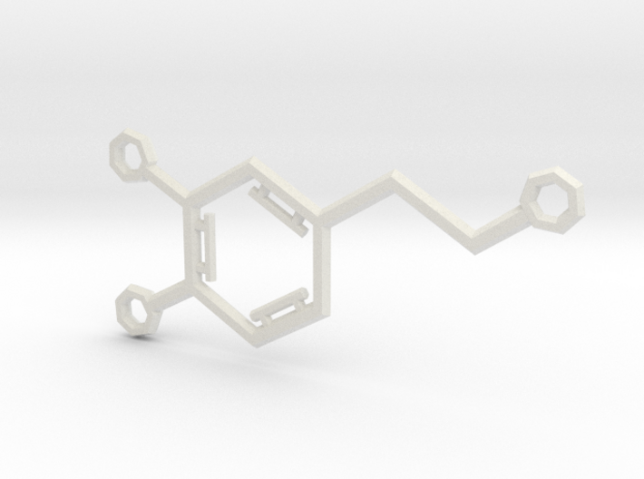 Large Dopamine Molecule 3d printed 