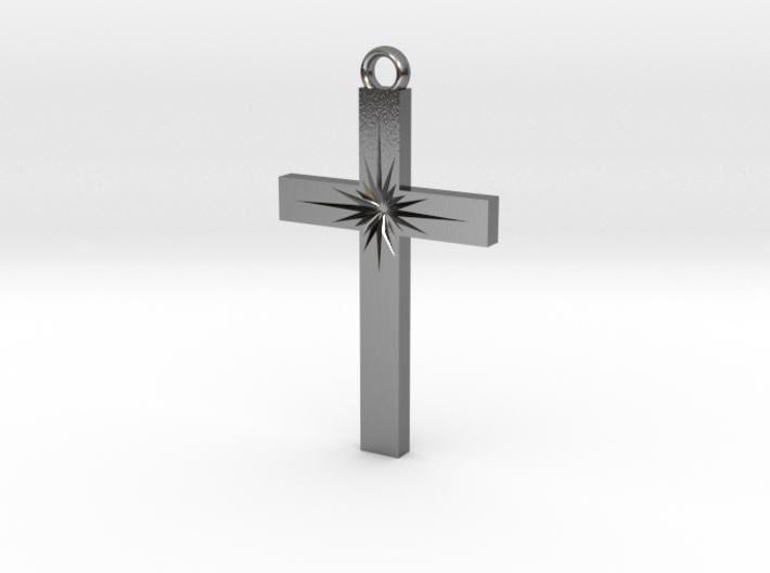 Cross With Starburst  3d printed 